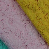 现货供应高档女装锦棉股线蕾丝面料 6976#