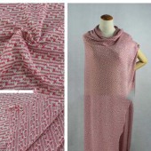 服装热销面料 全涤银丝粗针
