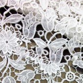 水溶刺绣面料 牛奶丝彩色面料 精致特色 DIY立体镂空绣花