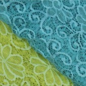 现货供应高档女装锦棉股线蕾丝面料 6987#