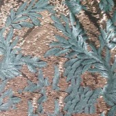 130CM全涤50D网布双色叠片 特种亮片绣花面料 服装用布