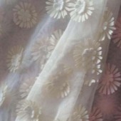 130CM全涤50D网布手工贴花 网布定珠 婚纱礼服晚礼服面料
