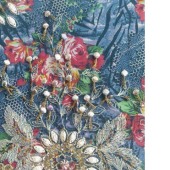 130CM全涤50D网布手工钉珠 网布串珠 婚纱礼服晚礼服面料