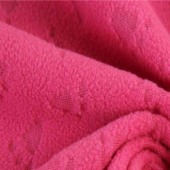 厂家直销100D144F提花摇粒绒抽条摇粒绒精品服装面料现货批发
