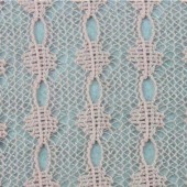 现货供应时尚女装针织提花面料 涤纶网眼布 2018#