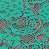 现货供应时尚女装针织提花面料 涤纶网眼布 GF-433