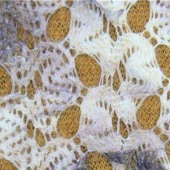 现货供应时尚女装针织提花面料 涤纶网眼布 761印花FM复合