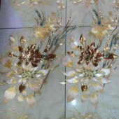 130CM全涤50D网布手工亮片珠管绣花面料