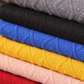 现货 针织提花 桃花顺面料 颜色多样 女装上衣面料 舒适透气