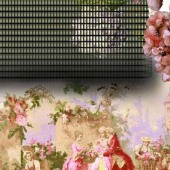 定位花型 仿真丝面料 高档女装面料