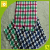 现货供应32s磨毛彩格梭织面料
