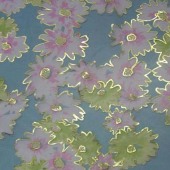 供应欧根纱定位烫金 加密2040欧根纱定位烫金HL003图案