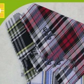 全棉40s衬衫色织格子布工厂直销
