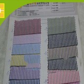 现货供应T/C泡泡条子色织面料衬衫时尚休闲服装面料