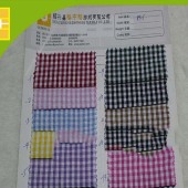 现货供应T/C泡泡格朝阳格色织面料衬衫时尚休闲服装面料