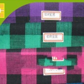 现货供应全棉色织布32s朝阳格格子布衬衫面料色织格子布