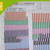 现货50s全棉条子布色织布衬衫面料多款多色厂家直销
