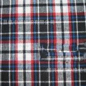 现货供应色织格子布涤棉21s平纹衬衫面料休闲服装面料