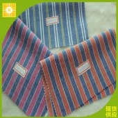 棉麻彩条条子布