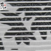 黑白条纹提花面料F05587