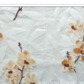 欧根纱女装裙装面料20R印花纱烂花纱干枝梅