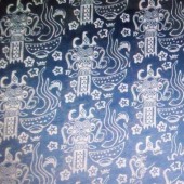 棉麻亚麻印花布 2