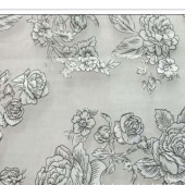 欧根纱女装裙装面料人造丝烂花纱乱花