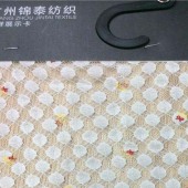 锦纶圆点泡泡胶浆印花蕾丝面料