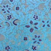 锦氨彩线蝴蝶花蕾丝女装面料