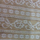 锦氨白色蕾丝女装服饰面料
