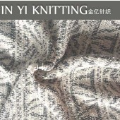 TC纬编粗针 涤纶加棉 黑白交织针织服装面料