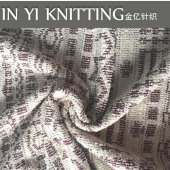 TC纬编粗针 涤纶加棉 红白交织针织服装面料