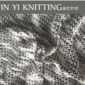 TC纬编粗针 涤纶加棉 黑白大毛圈针织服装面料