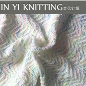 全涤纬编粗针 多色交织针织服装面料