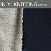 70%棉30%涤纬编粗针 牛仔风毛圈针织服装面料