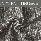 TR纬编粗针 黑白交织针织服装面料