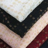 针织经编锦纶金线高档女装蕾丝面料