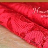 2015新款 锦棉蕾丝 染色大红蕾丝 女装春夏面料