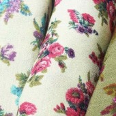 2015新款定制40*60梭织 人棉乱麻 时尚女装印花用布