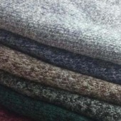 厂家直销 新款双色夹花绒 舒面绒 服装家纺面料布料