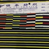 粘胶/涤纶色织密根拉架罗纹布