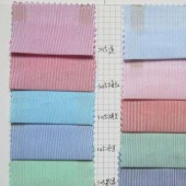 现货 60*40D+20D 棉锦色织弹力 梭织细条纹弹力衬衣面料