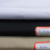 涤棉斜纹府绸65/35 45x45 133x72 2/1服装面料