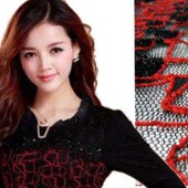 针织锦氨女装现货双色蕾丝面料