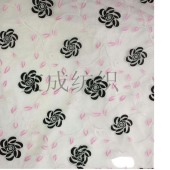 旋转花边复合棉盖丝烧花面料 热销女装裙装礼服内衣面料