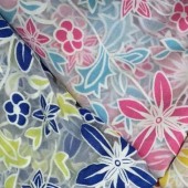 尖叫花复合棉盖丝烧花面料 热销女装裙装礼服内衣面料