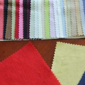 现货供应 10S涤粘亚麻布 时尚服装面料