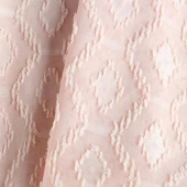 现货供应 全涤雪纺剪花面料 立体六角形 肉色