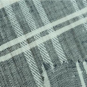 现货全麻梭织色织条纹面料 衬衫裙装面料 服装面料轻薄时尚棉麻布