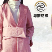 现货热销 雪花绒 平纹化纤空气层 弹力麂皮绒复合面料